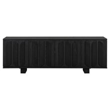 Load image into Gallery viewer, Farmhouse TV Stand, Storage Media Console With Adjustable Shelves &amp; 3 Cable Holes
