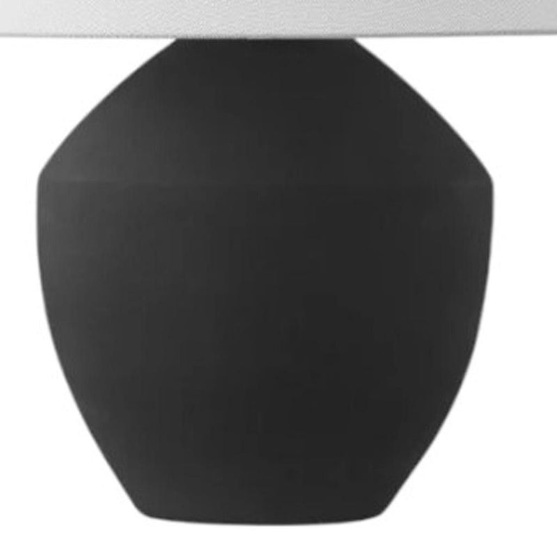 21" Novelty Table Lamps With Empire Shades (Set of 2) - Black