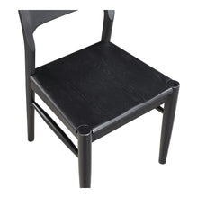 Load image into Gallery viewer, Solid Wood Open Back Dining Side Chairs (Set of 2) - Black
