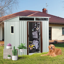 Load image into Gallery viewer, Outdoor Metal Storage Shed With Window

