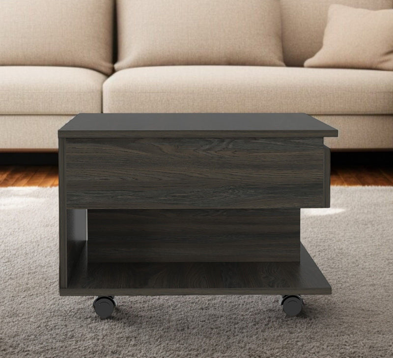 Manufactured Wood Rectangular Coffee Table With Drawer - Carbon Espresso