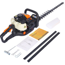 Load image into Gallery viewer, 26Cc Gas Powered Hedge Trimmer With Double Sided Blade And Recoil Start - Orange
