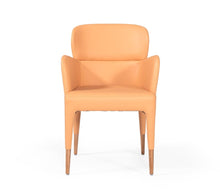 Load image into Gallery viewer, Upholstered Fabric Dining Arm Chair - Peach
