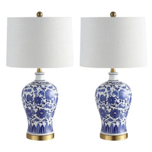 Load image into Gallery viewer, 26" Novelty Table Lamps With Globe Shades (Set of 2) - Blue
