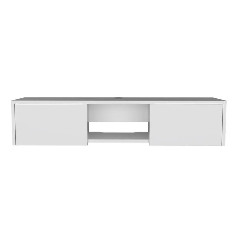 49" Floating Mount TV Stand - White