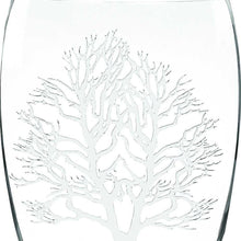 Load image into Gallery viewer, Tree Of Life Oval Free Table Vase - Clear / White
