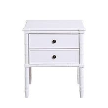 Load image into Gallery viewer, Emmett - 2 Drawer Nightstand With Carved Legs - White
