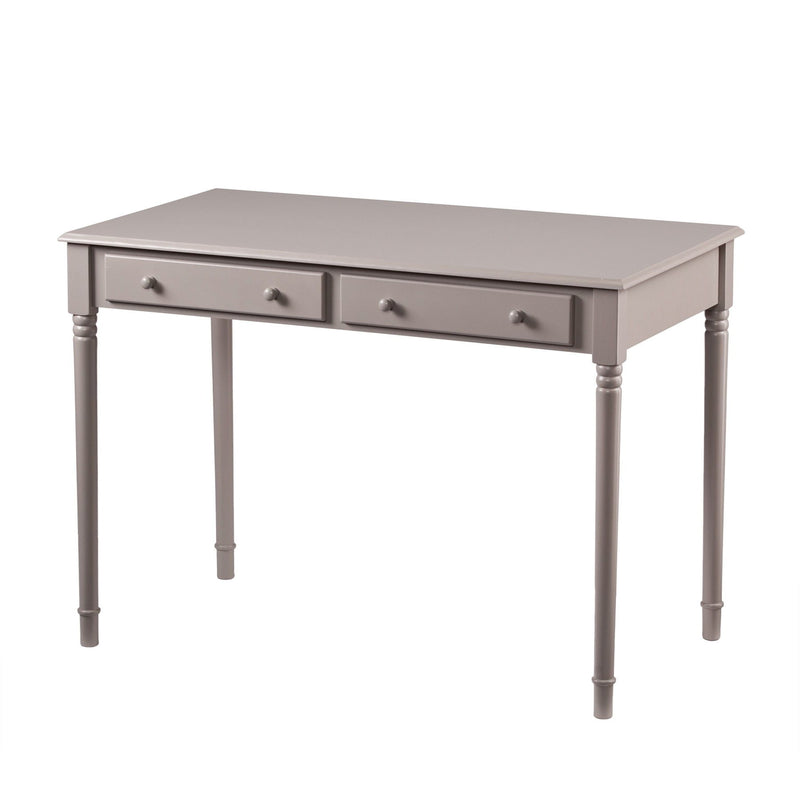 Writing Desk With Two Drawers - Gray
