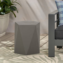 Load image into Gallery viewer, Side Table With Geometric Design
