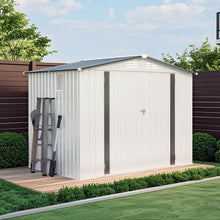 Load image into Gallery viewer, Garden Tool Shed Metal Storage Shed With Peaked Roof Waterproof Lockable Door
