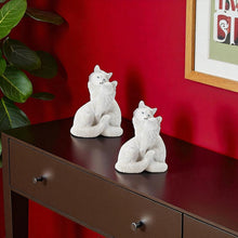 Load image into Gallery viewer, Poly Fox Figurine (Set of 2) - White
