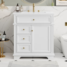 Load image into Gallery viewer, Freestanding Bathroom Vanity With Sink, Soft Closing Door, Tip Out Drawer
