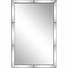 Load image into Gallery viewer, 36" Beveled Glass Panels Framed Accent Mirror - Clear
