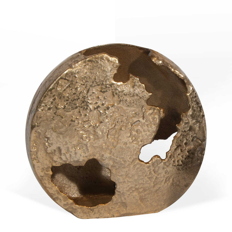 Hammered Round Table Vase (576748) - Gold