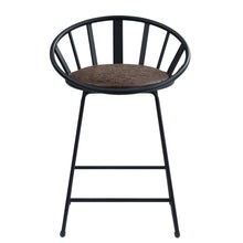 Load image into Gallery viewer, Zudora - Counter Height Chair (Set of 2) - Synthetic Leather &amp; Black
