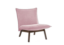 Load image into Gallery viewer, Plush Low Profile Armless Accent Chair - Pink
