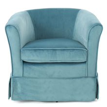 Load image into Gallery viewer, Zeniqua - Upholstered Velvet Swivel Chair With Loose Cover
