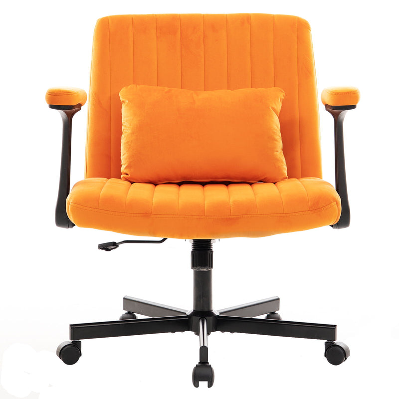 Criss Cross Armrest Office Chair With Wheels