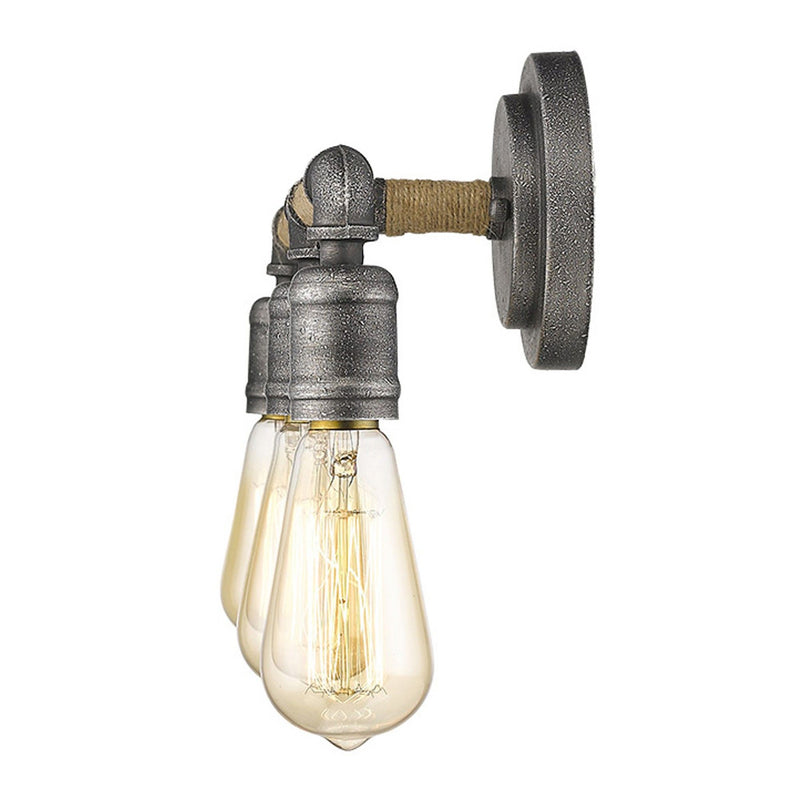 Metal Vanity Flush Mounted Sconce (398730) - Black