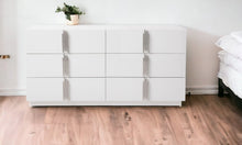 Load image into Gallery viewer, Solid And Manufactured Wood Six Drawer Double Dresser - White
