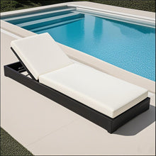 Load image into Gallery viewer, Ian - Adjustable Chaise Lounge With Open Slat Design - Black
