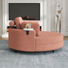 Load image into Gallery viewer, Sofa With Two Throw Pillows And A Waist Pillow With An Extra Tray For Comfortable Seating In Small Apartment Bedrooms
