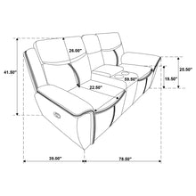 Load image into Gallery viewer, Stanwicke - Motion Reclining Loveseat With Console - Blue
