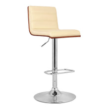Load image into Gallery viewer, 42" Swivel Low Back Adjustable Height Bar Chair - Cream / Silver
