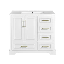 Load image into Gallery viewer, Traditional Bathroom Vanity With Soft Close Doors And Drawers
