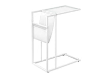Load image into Gallery viewer, Accent Table, C - Shaped, Contemporary And Modern - White

