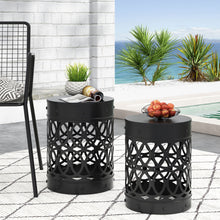 Load image into Gallery viewer, Delight - Powder Coated Iron End Table (Set of 2)
