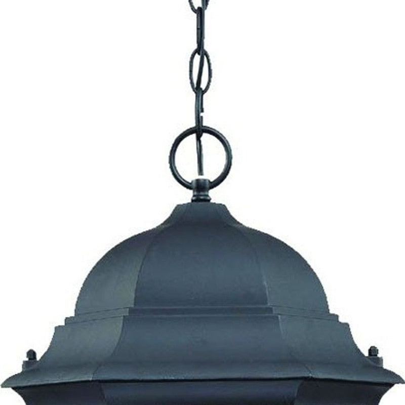 Telfair 3-Light Hanging Light - Matte Black / Blue