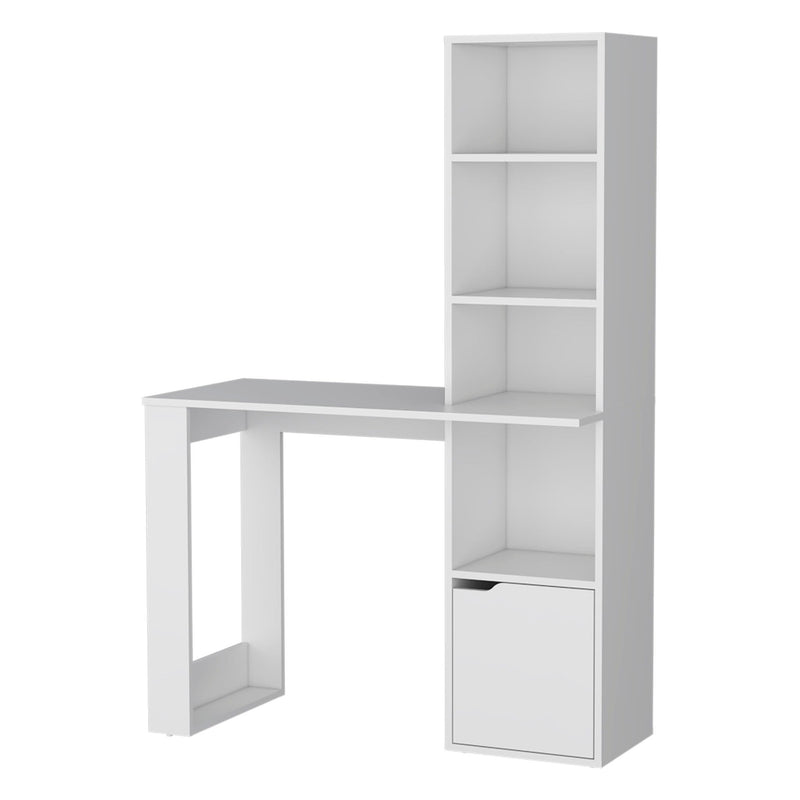 H-Shape Computer Desk - White