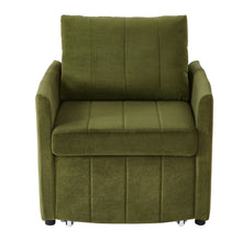Load image into Gallery viewer, Upholstered Convertible Sleeper Sofa With 5 Position Backrest, Side Pockets, Storage
