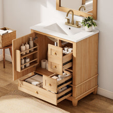 Load image into Gallery viewer, Freestanding Bathroom Vanity With Sink, Soft Close Doors &amp; Drawers, Ample Storage - Wood
