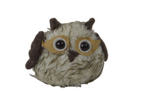 Load image into Gallery viewer, Fabric Owl Figurine - Brown / White / Yellow

