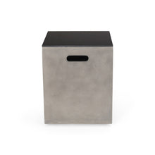 Load image into Gallery viewer, Modern Design Mgo Tank Holder Side Table With Ceramic Top - Black / Gray
