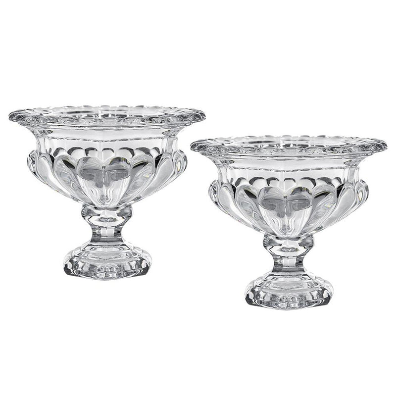 Round Bowl Table Vases (Set of 2) - Clear