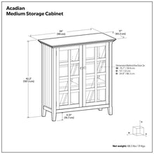 Load image into Gallery viewer, Acadian - Medium Storage Cabinet - Natural Aged Brown
