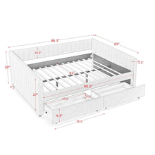 Load image into Gallery viewer, Upholstered Queen Daybed With 2 Drawers
