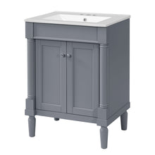 Load image into Gallery viewer, Bathroom Vanity With Top Sink, 2 Tier Storage Cabinet
