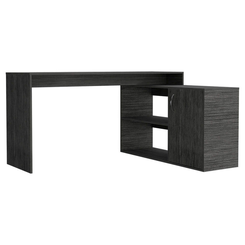 L Shape Computer Desk - Dark Gray