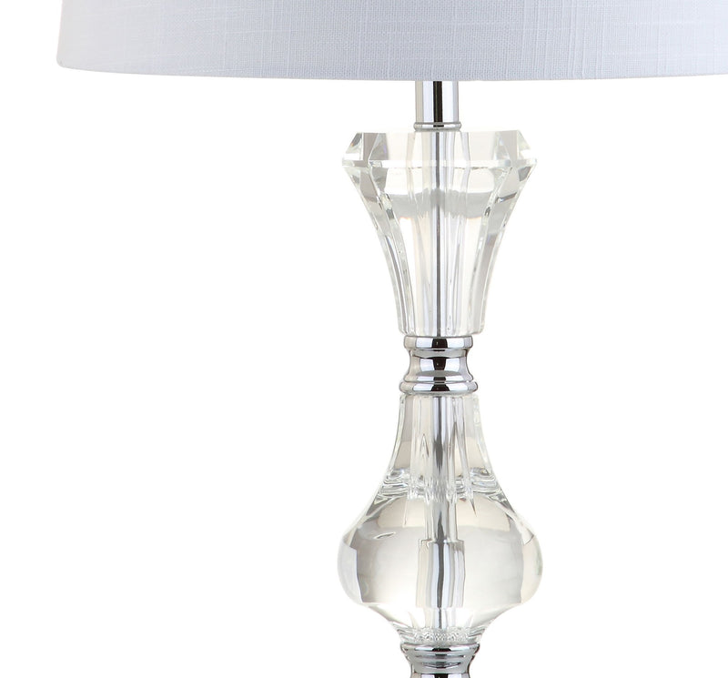 25" Urn Table Lamp With Empire Shade - Clear