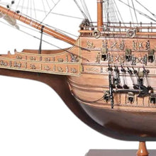 Load image into Gallery viewer, Sovereign of the Seas Hand Painted Boat Sculpture - Brown

