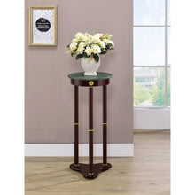 Load image into Gallery viewer, Elna - Accent Side Table With Round Top Plant Stand - Brown
