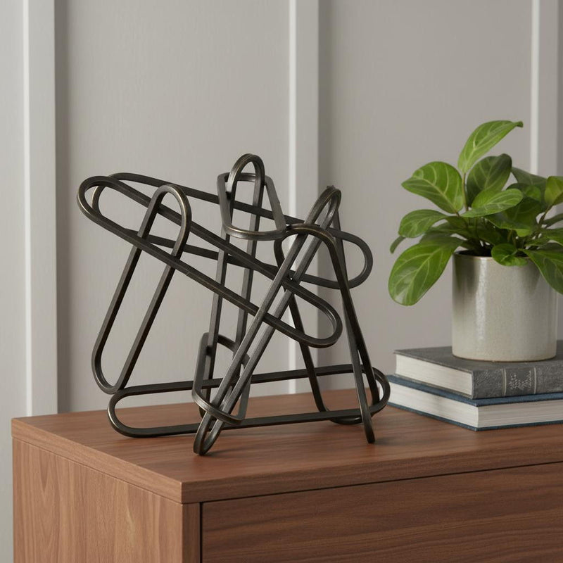 Abstract Tabletop Sculpture (608690) - Black