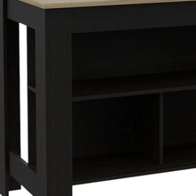 Load image into Gallery viewer, 41" Kitchen Island With Storage - Natural / Black
