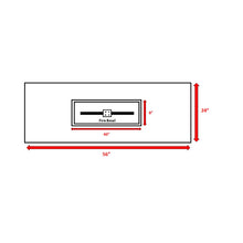 Load image into Gallery viewer, Rectangular Propane Fire Pit Table With Fiber Reinforcement And Adjustable Flame Control - Gray
