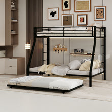 Load image into Gallery viewer, Bunk Bed For Kids, Convertible Frame With Ladders &amp; Guardrail
