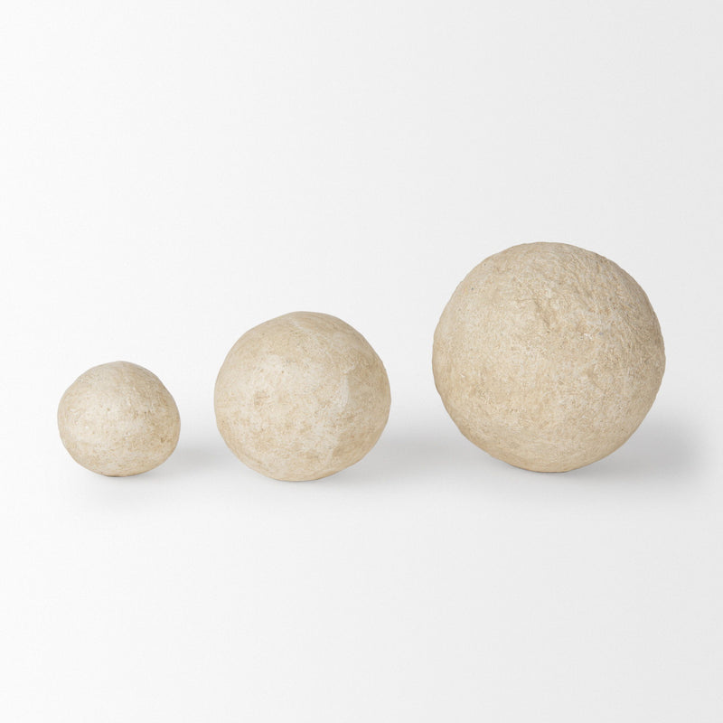 Sphere Tabletop Sculpture (729138) - Beige